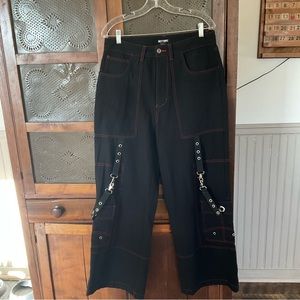 Hot Topic Red Stitch Carpenter Pants 32 NWT Halloween